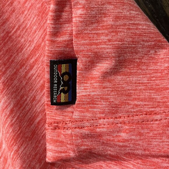 Outdoor Research Essential Boxy Tee Women’s XS Red Rhubarb Heather Shirt UPF 30 - Picture 4 of 8
